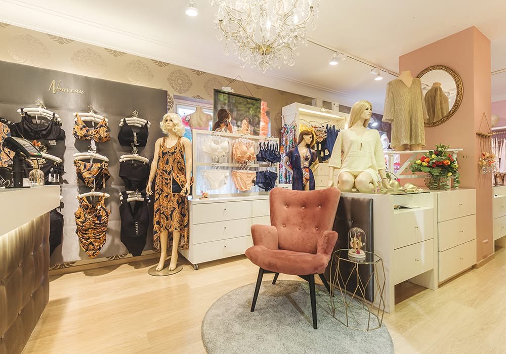 Intérieur Lingerie Audace · Écrin premium